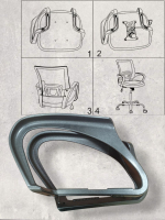 Подлокотники 696 для офисного кресла - univerkom12.ru  - Екатеринбург